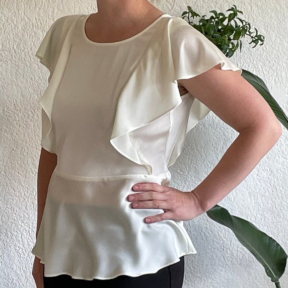 DKNY Cream / Ivory Top - Picture 1 of 8